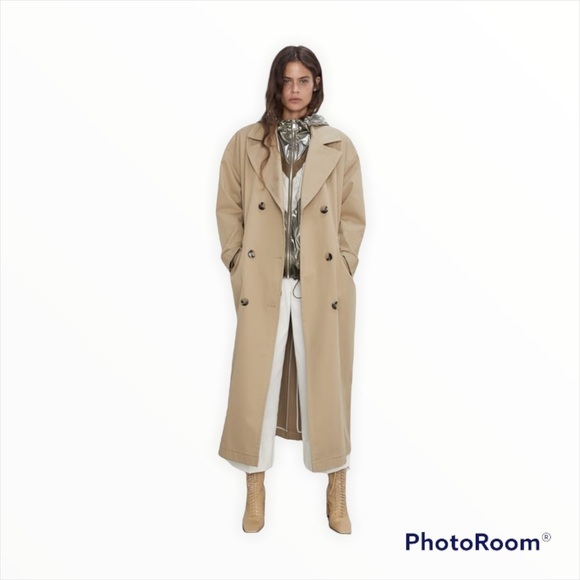 Zara Silver Gold Metallic Colorblock Windbreaker Jacket NWT Size Small Chic - Picture 7 of 12